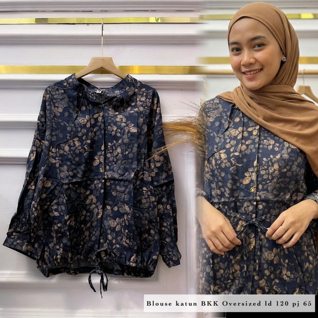 Real pic Original dan Termurah Atasan Jumbo PREMIUM Butik / Blouse Jumbo cotton PREMIUM Bangkok IMPO