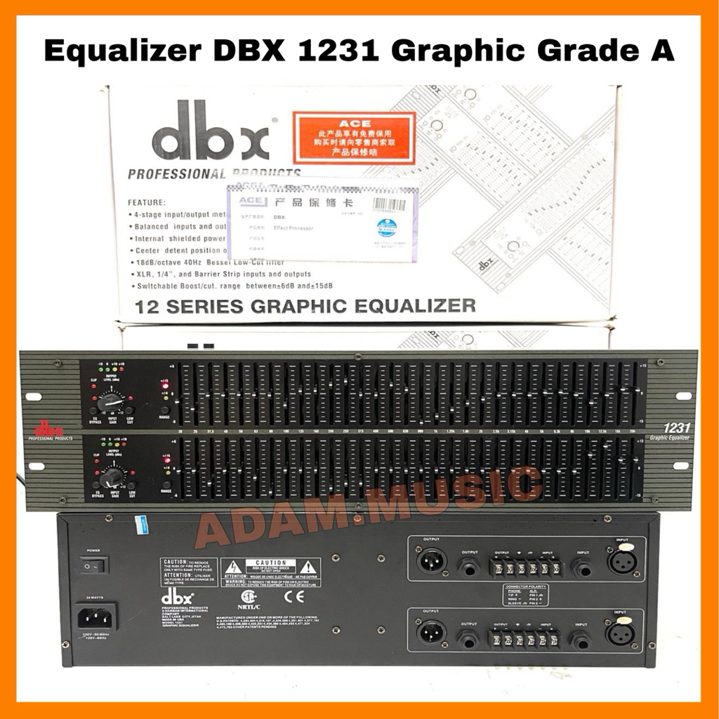 Equaliser DBX 1231 ( 2 X 31 Channel ) Grade A dbx1231 Dbx 1231 Equaliser Bagus Murah ( Bisa COD )