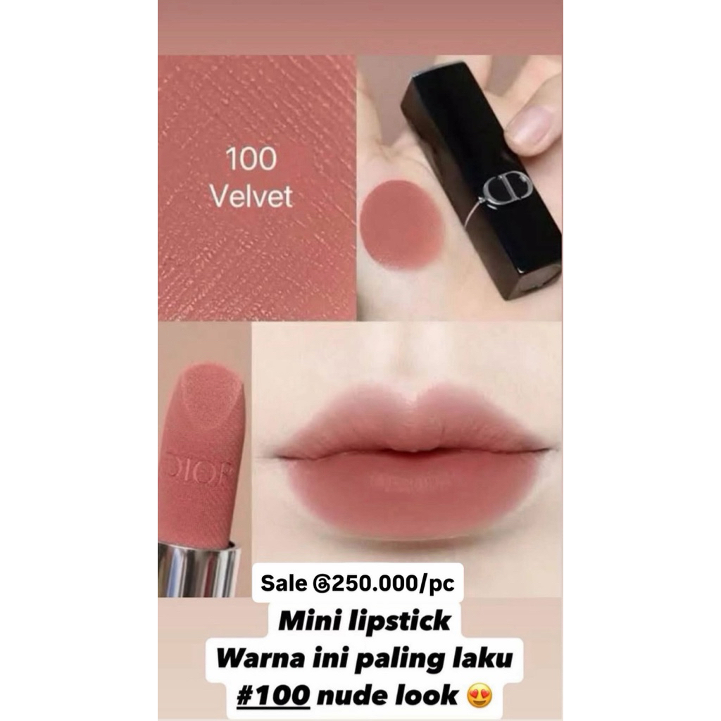 D1*R ROUGE DIOR VELVET LIPSTIK
