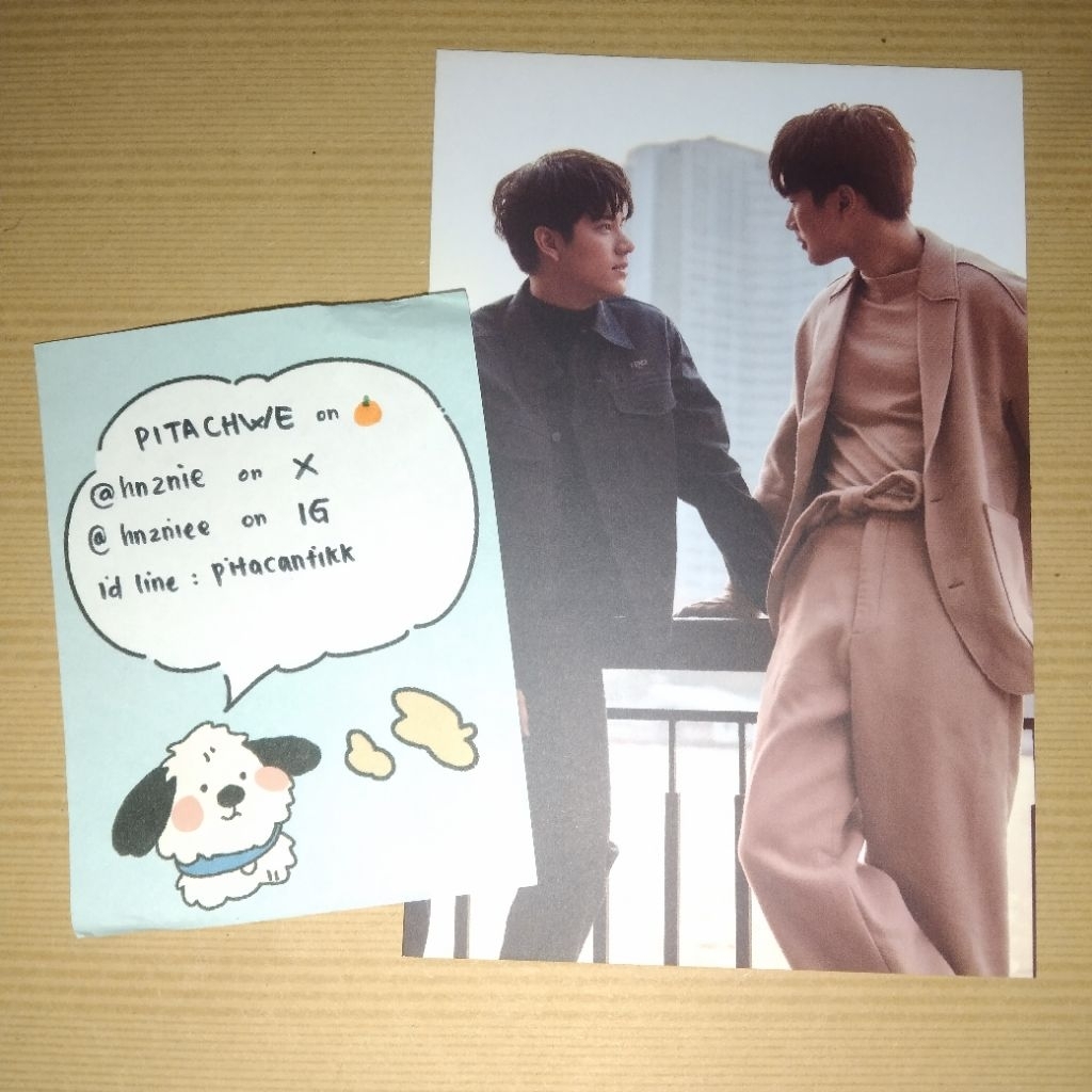 OFFICIAL Postcard GMMTV Ohm Pawat Nanon Korapat [BACA DESC]