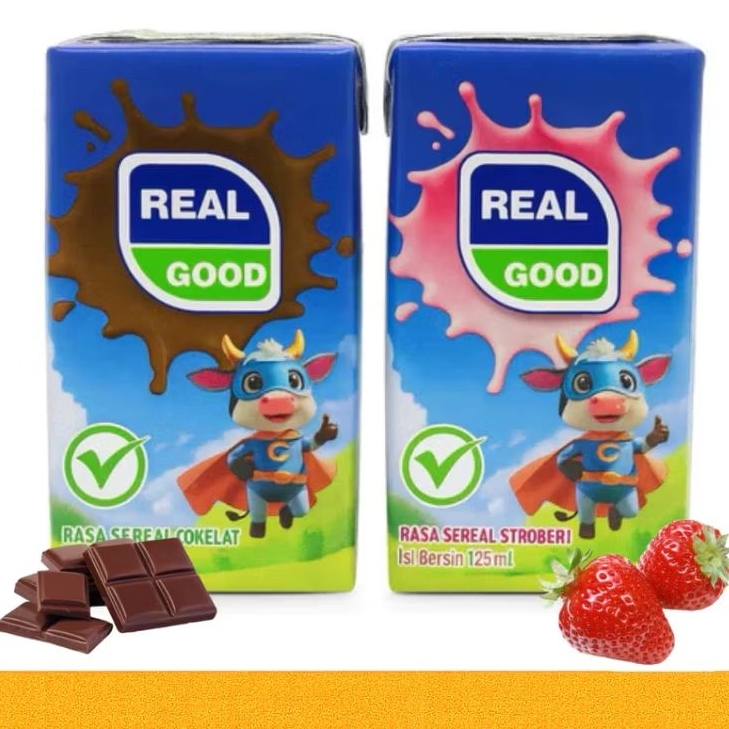 Susu UHT Real Good Kotak - 1 Dus Isi 40