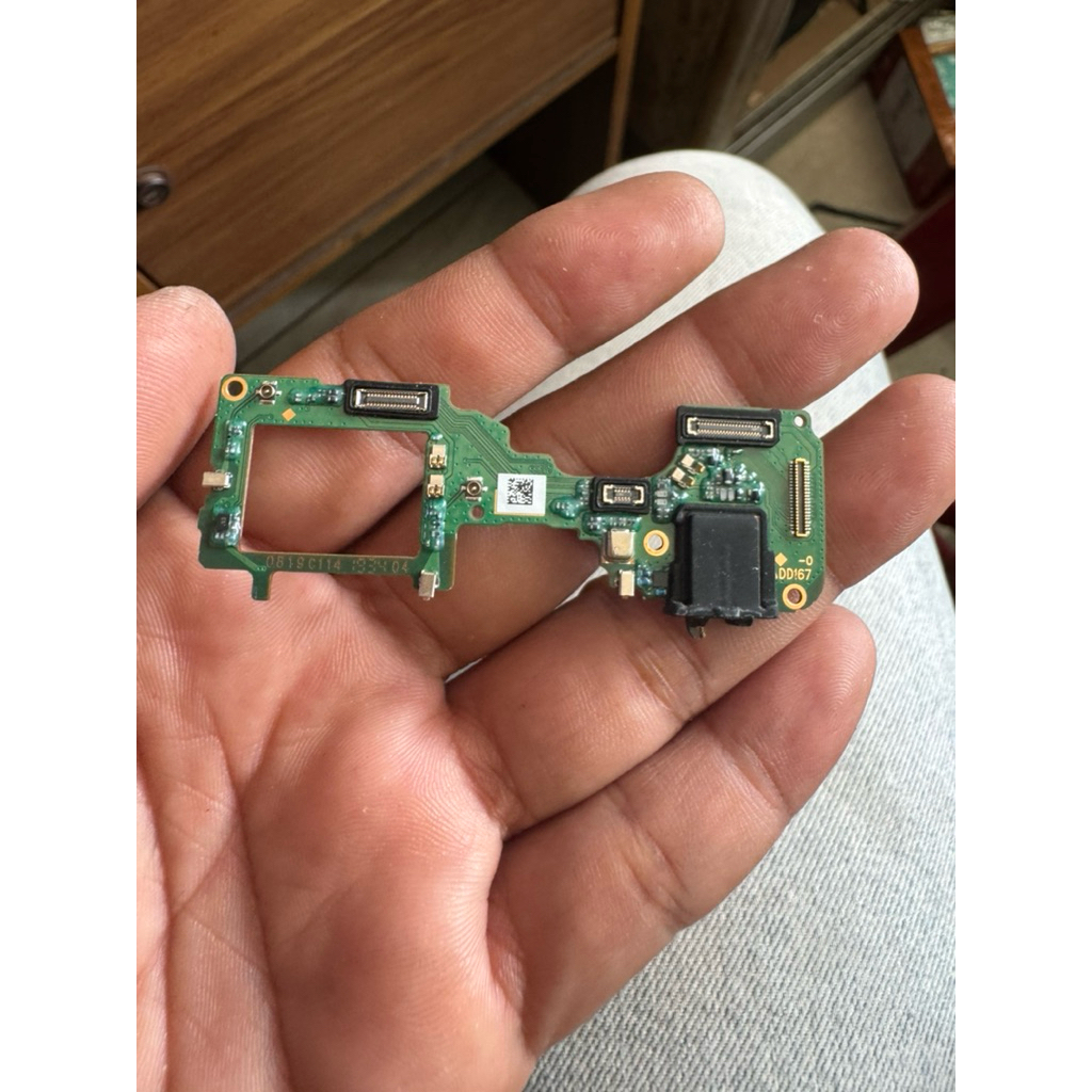 PAPAN BOARD LCD MIC JACK HEADSET OPPO RENO2F ORIGINAL COPOTAN