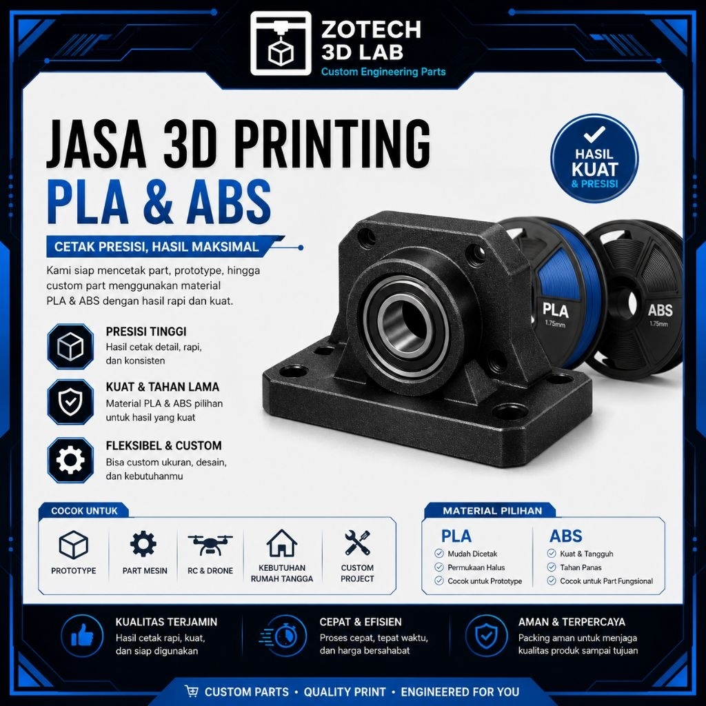 Jasa Print 3D ABS & PLA