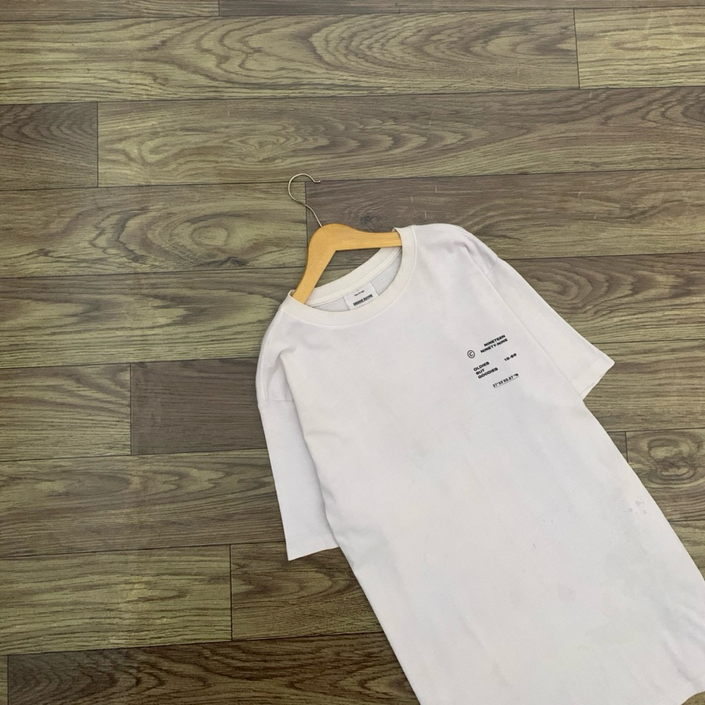 Kaos GROOVE RHYME Branded Cream Blue Tee TShirt