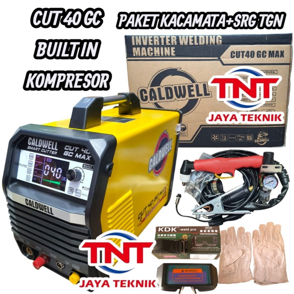 MESIN PLASMA CUTTING CALDWELL CUT 40 GC MAX BUILT IN KOMPRESOR / MESIN LAS POTONG CALDWELL CUT 40 GC