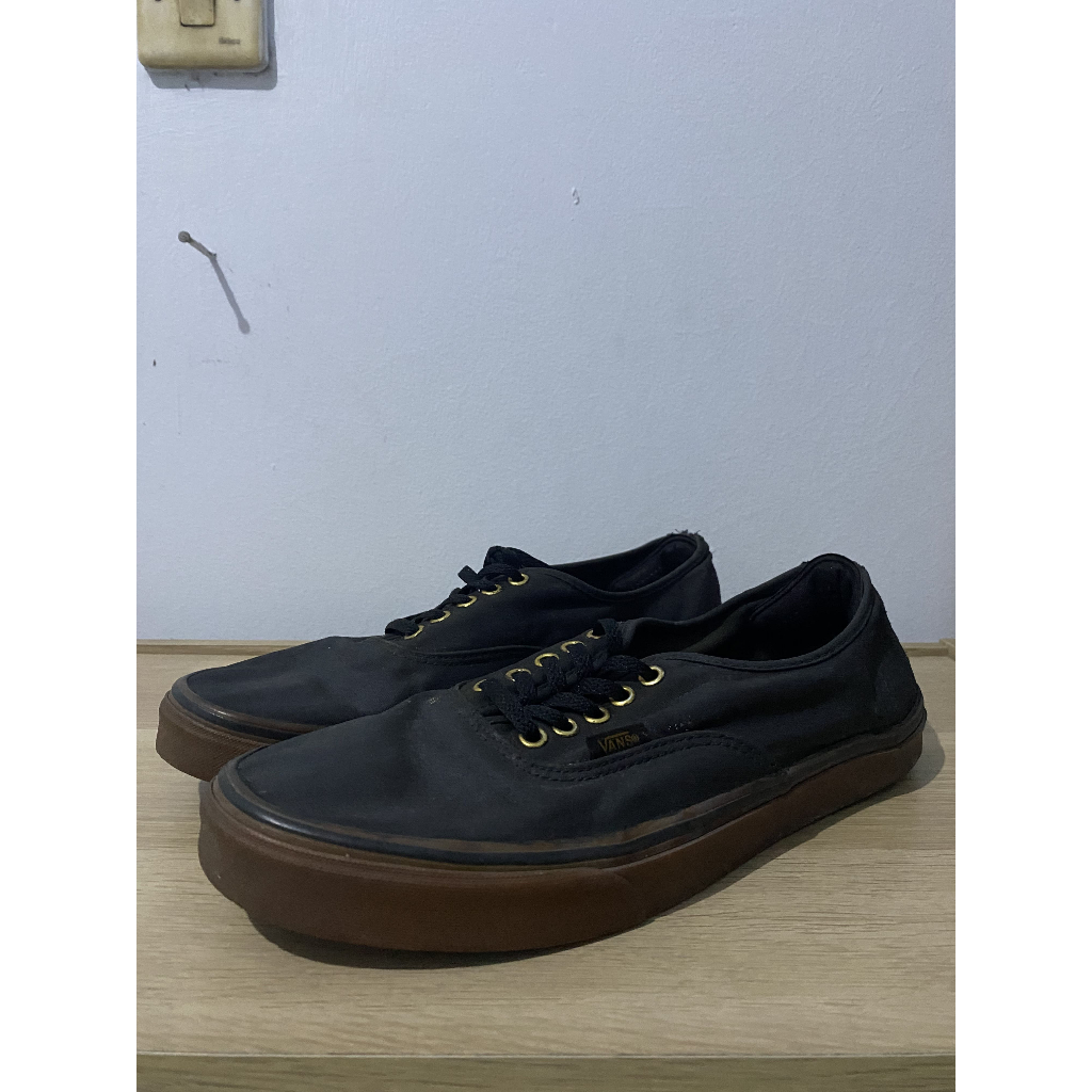 Prelove Vans Authentic Sneakers Black Rubber Gum