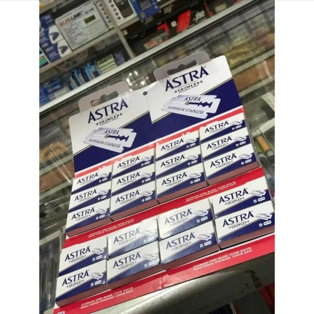 Silet astra superior /silet supermax original razor pangkas barber READY STOCK