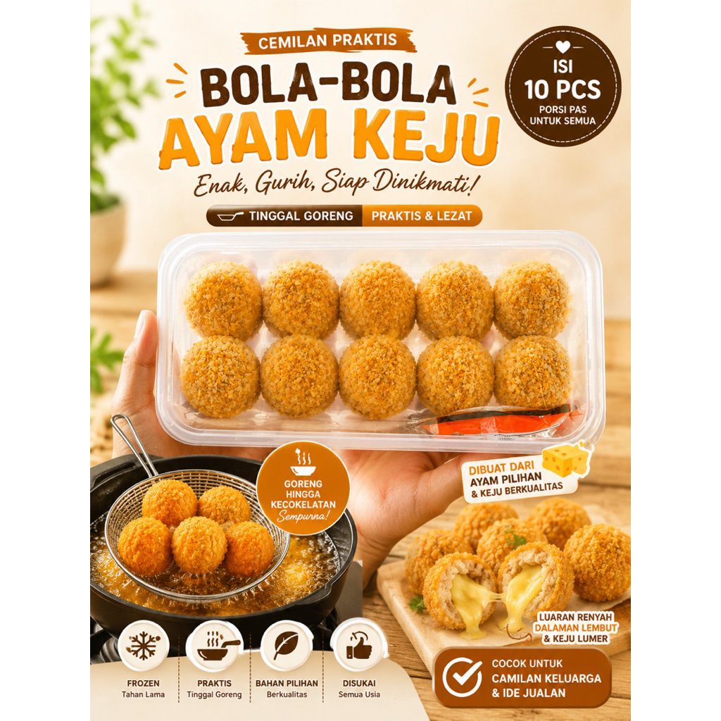 Bola-Bola Ayam Keju