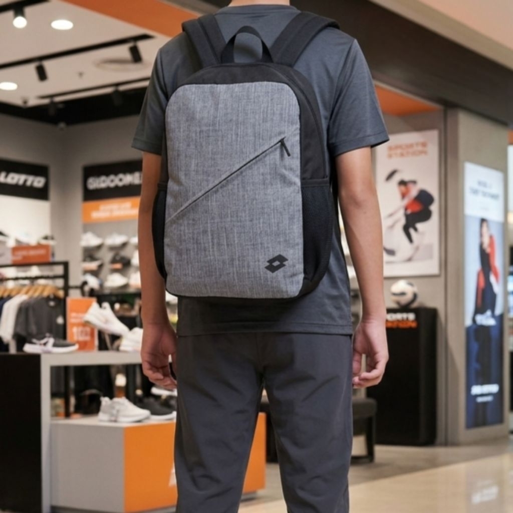 Tas Ransel Lotto ORIGINAL ERAGO Backpack Unisex Grey