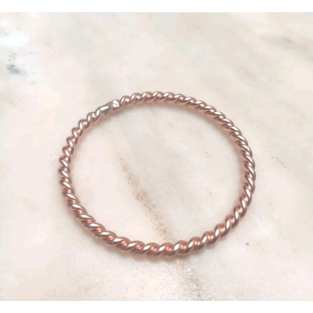 tensor ring tembaga gelang tensor ring tembaga murni-528 hz divine miracle ring