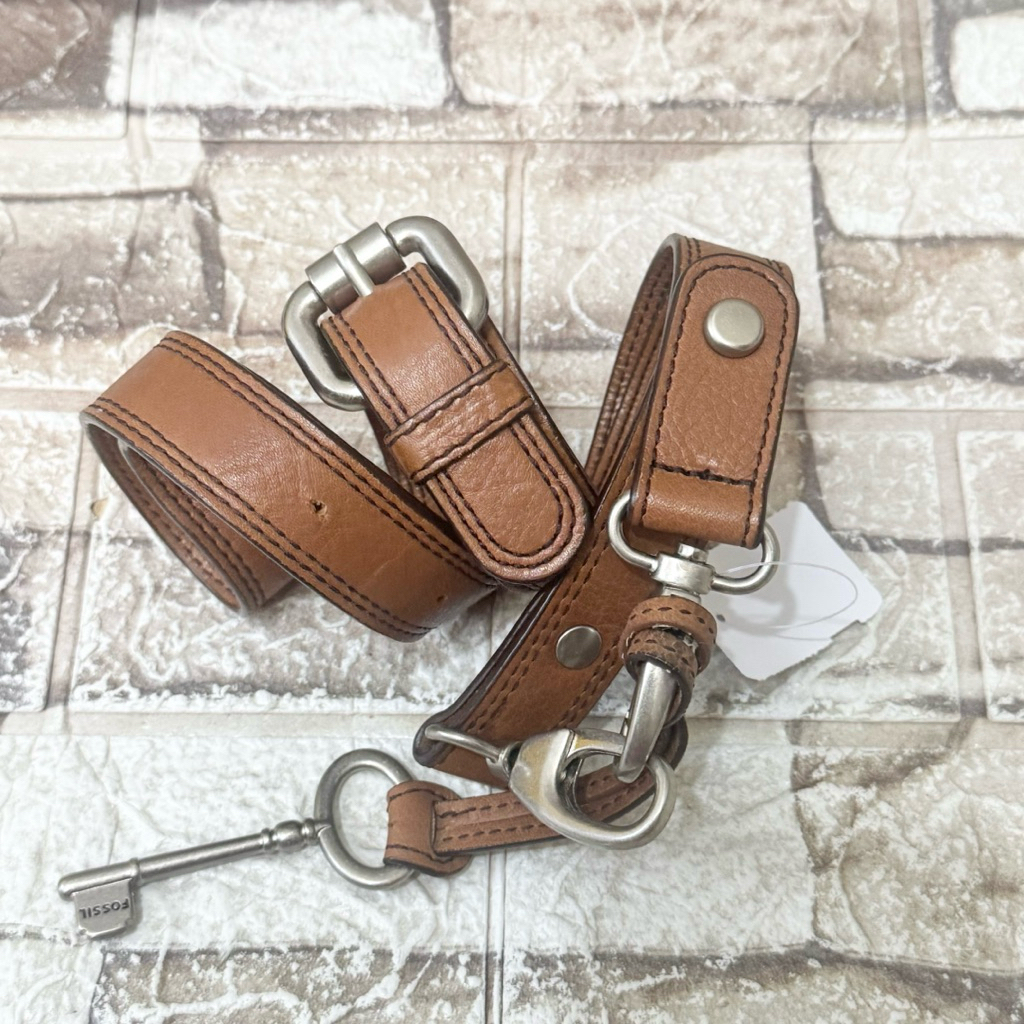 T02# NET-Preloved Fossil Talpan Chestnut Marlow Key 7cm