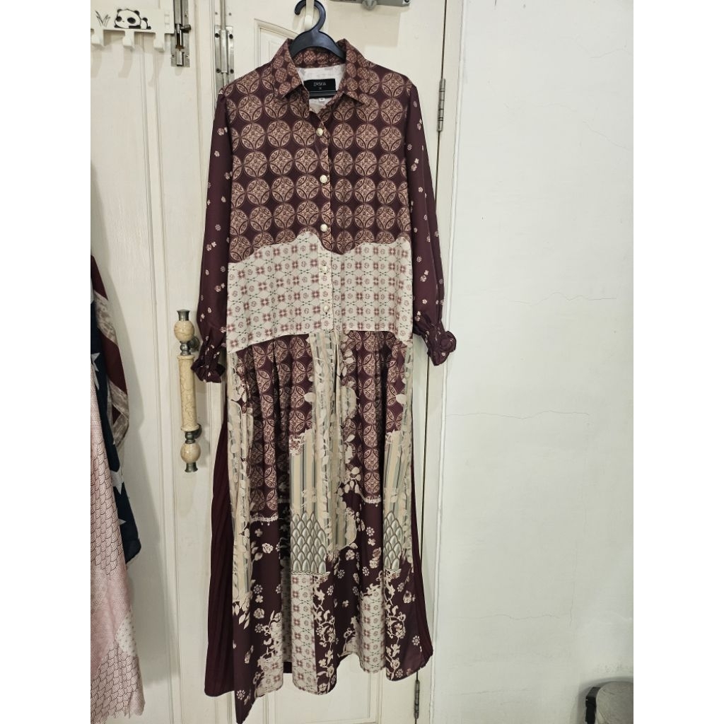 preloved gamis zaskia x shiren sungkar ukuran M ling dd 100 pb 140 cm #prelovedzaskiasungkar#