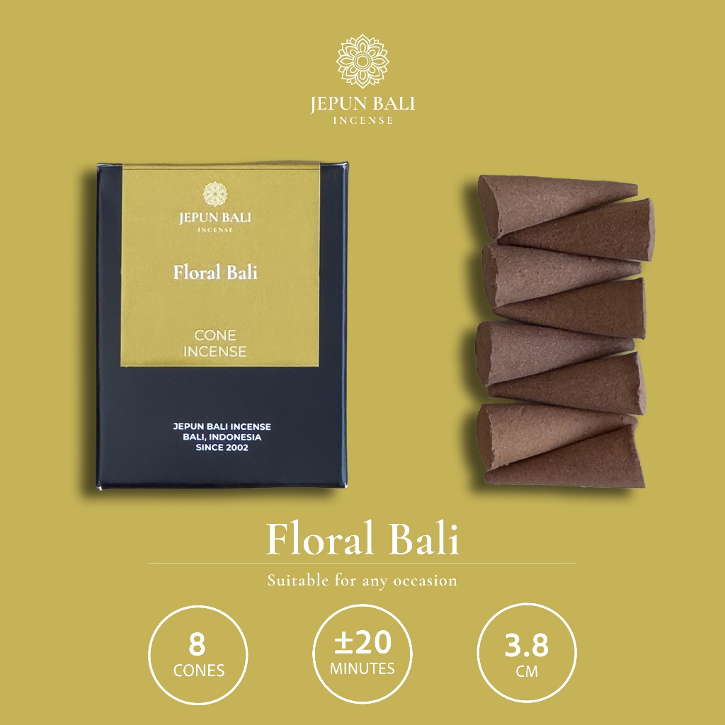 Dupa Kerucut Aromaterapi - Floral Bali - Jepun Bali Incense
