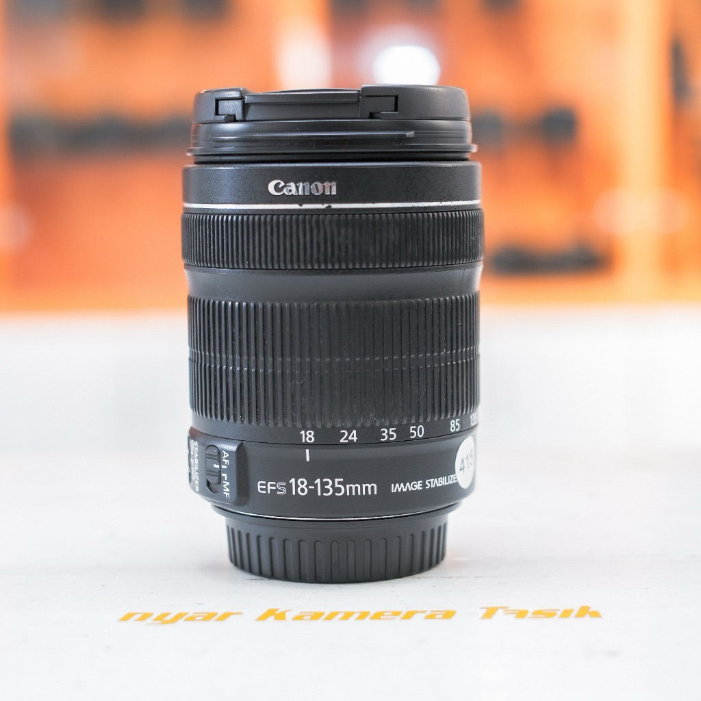 LENSA SAPUJAGAD CANON 18-135MM IS STM BEBAS JAMUR LIKE NEW TERLARIS