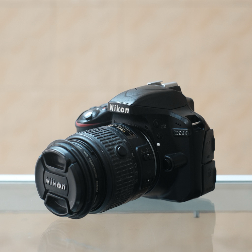 kamera DSLR nikon d3300 kit 18-55mm vr 2 second mulus