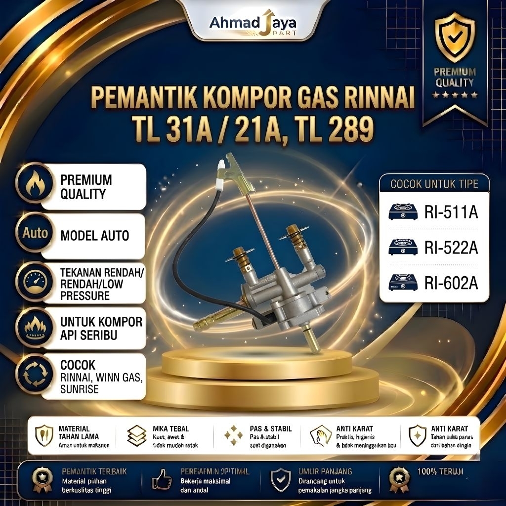 mesin pemantik kompor gas api seribu rinnai  TL 31A TL 21A