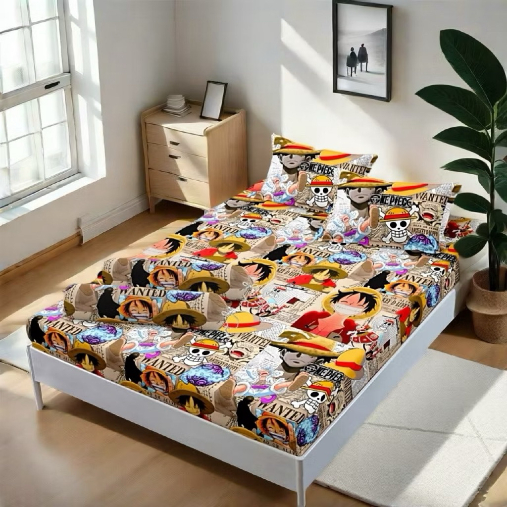 SPREI MOTIF ONE PIECE KEREN LUCU // SEPREI ANAK LAKI-LAKI MOTIF ONE PIECE