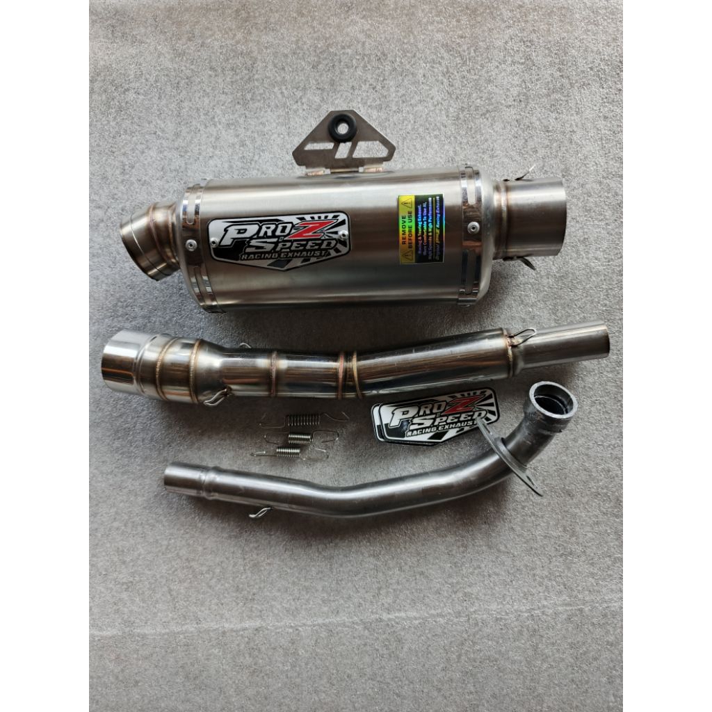 Knalpot full sistem Trioval 20cm Inlet 50 Sarfull for Grand 110,Supra 110,Vega 110,Jupiter 110,Smash