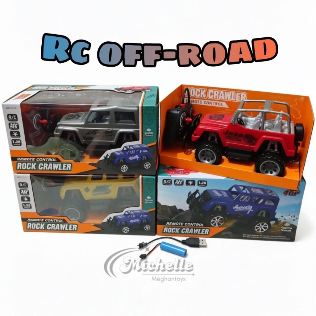 RC Off Road Max Super High Speed Rock Crawler - Mainan Mobilan Remote Control Offroad Cross Car Max 