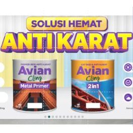 CAT KAYU BESI 1KG / 0.85L AVIAN CLING ANTI KARAT DASARAN