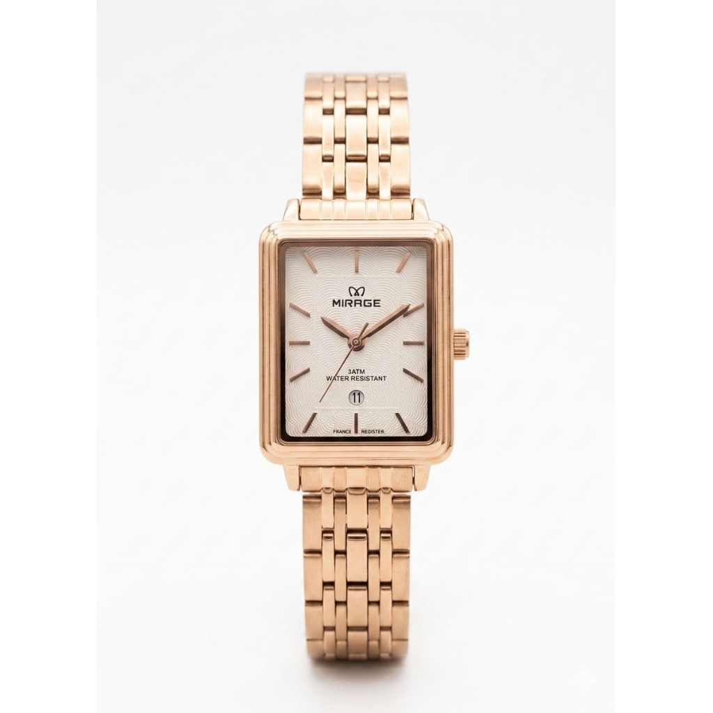 Jam Tangan Mirage 8847 Rantai Rosegold Wanita