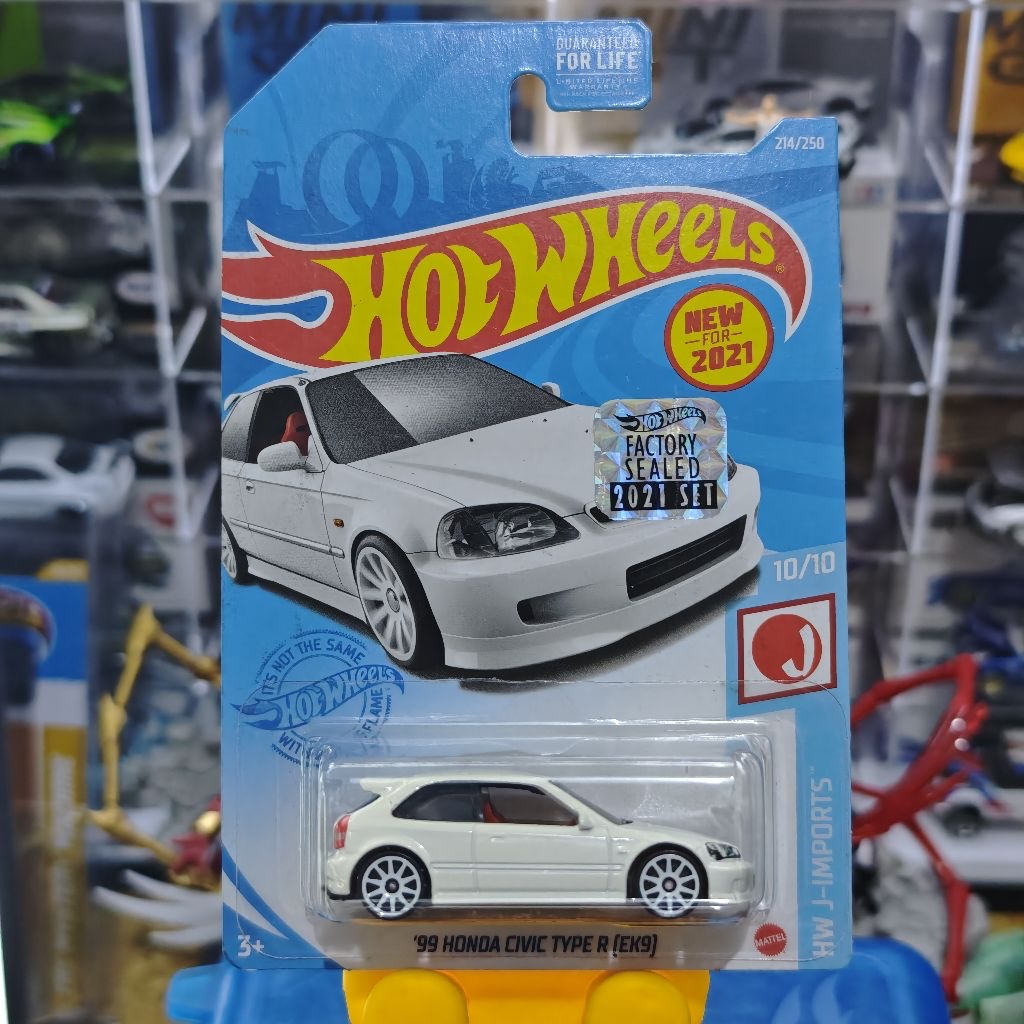 HOT WHEELS 99 HONDA CIVIC TYPE-R EK9 PUTIH FS FACTORY SEALED US CARD