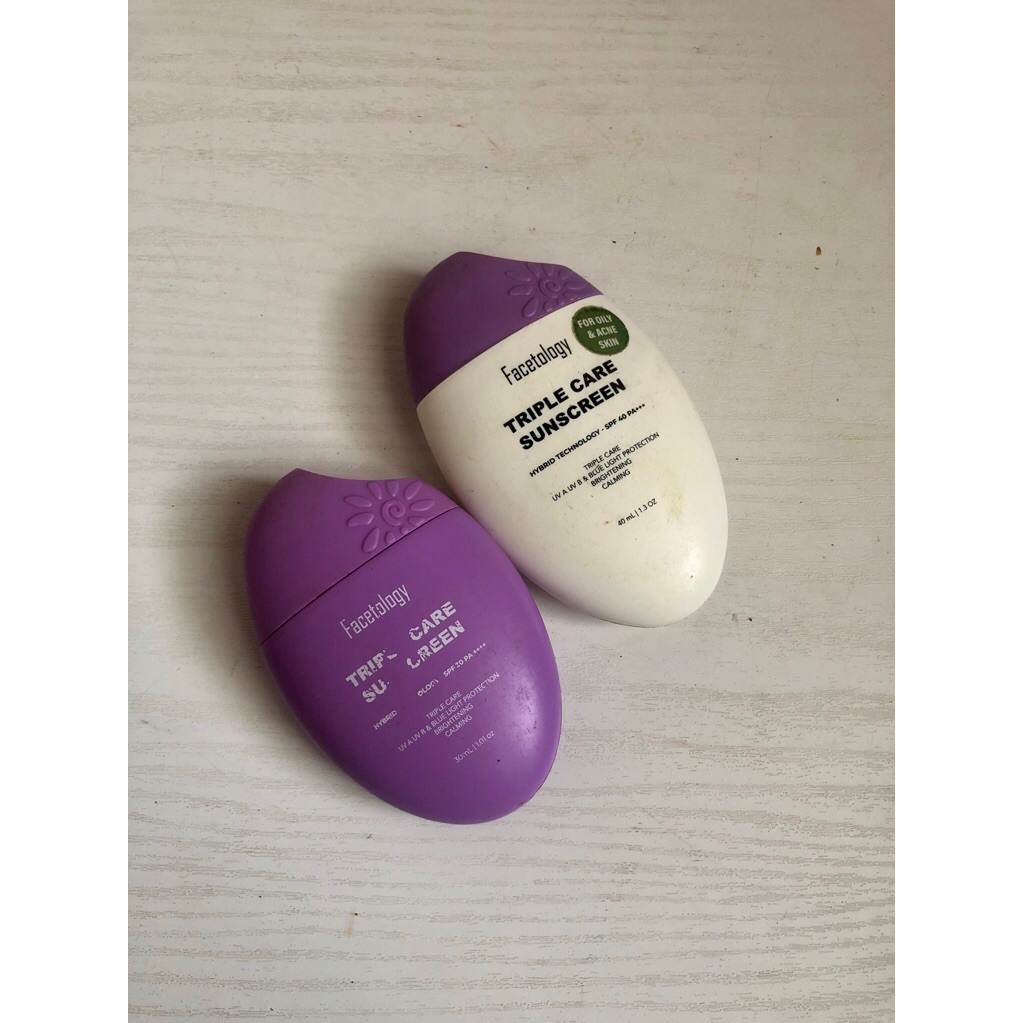 (RejectKemasan) Facetology Triple Care Sunscreen Hybrid SPF 30/35 PA ++++