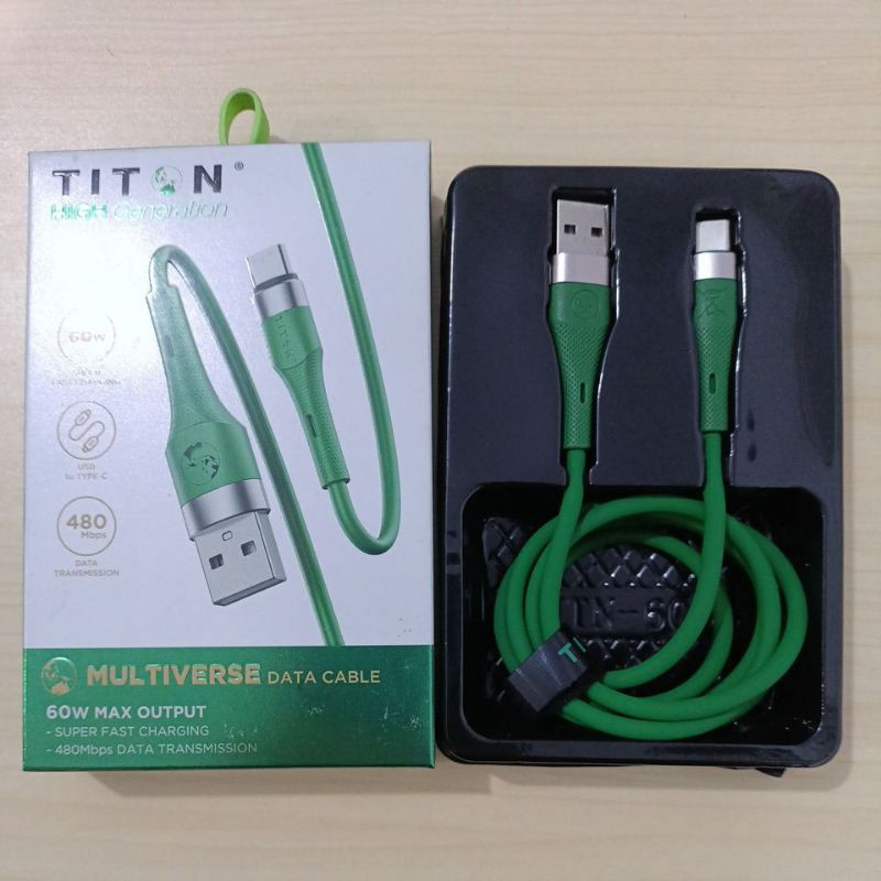 Kabel Titon 60W Type C Original Kabel Casan Type C