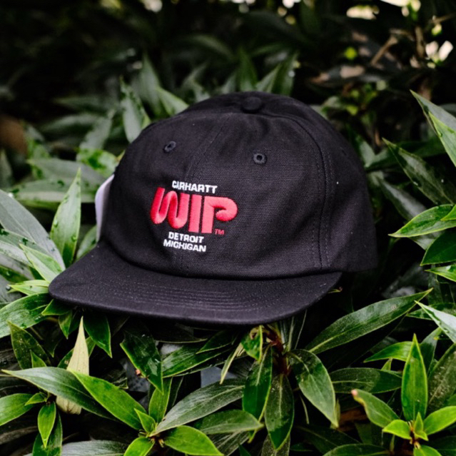 Carhartt WIP Worm Logo Cap Black - Original 100%
