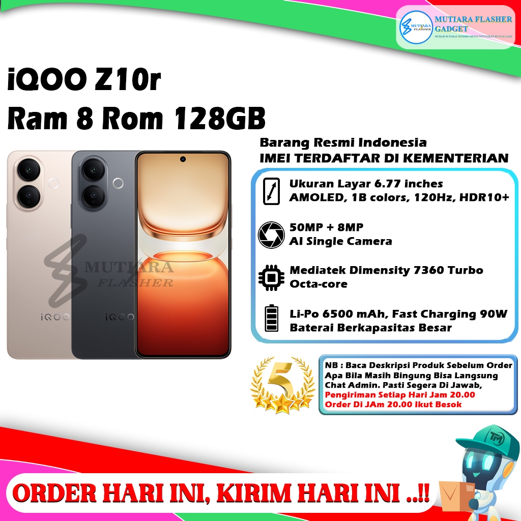 iQOO Z10r 5G Ram 8/128GB | Ram 8/256GB | Ram 12/256GB