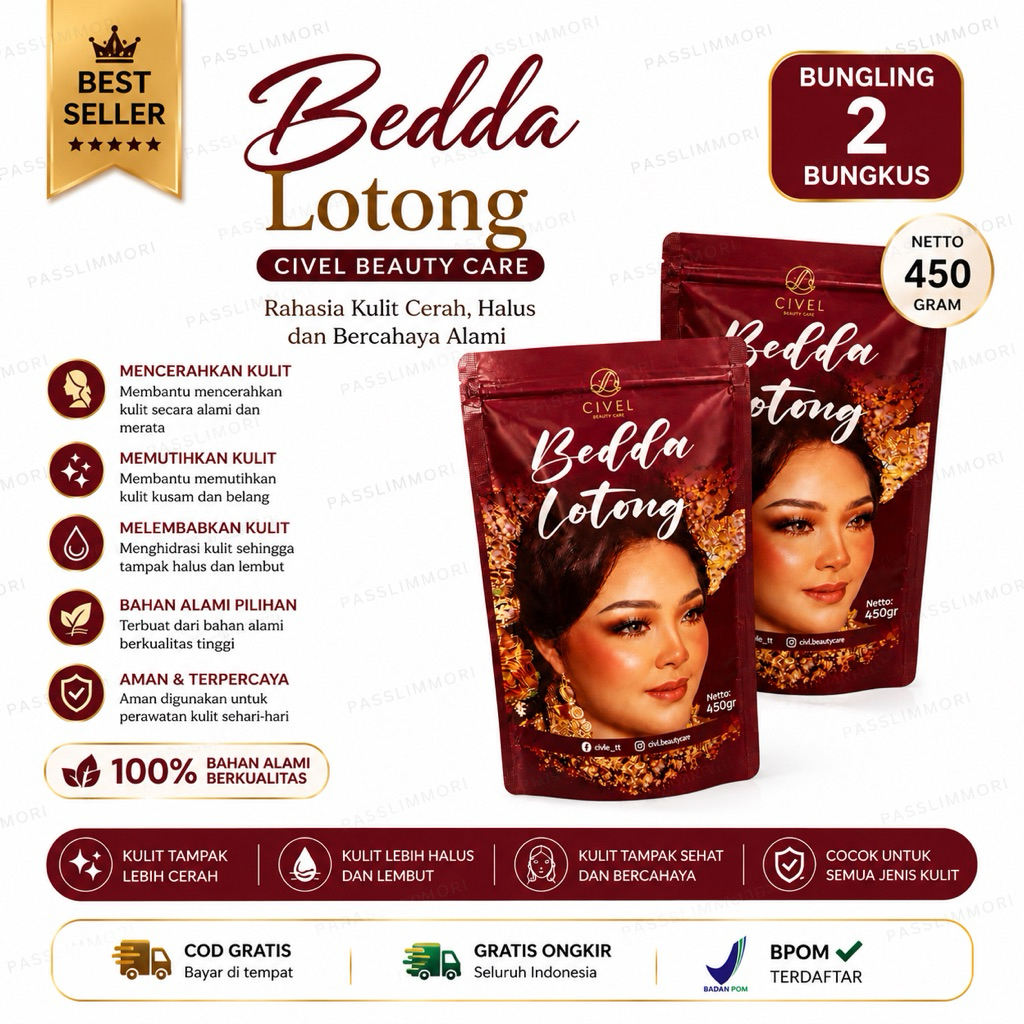 LULUR VELIS ISI  2 BUNGKUS ORIGINAL BY VELLS BEAUTY