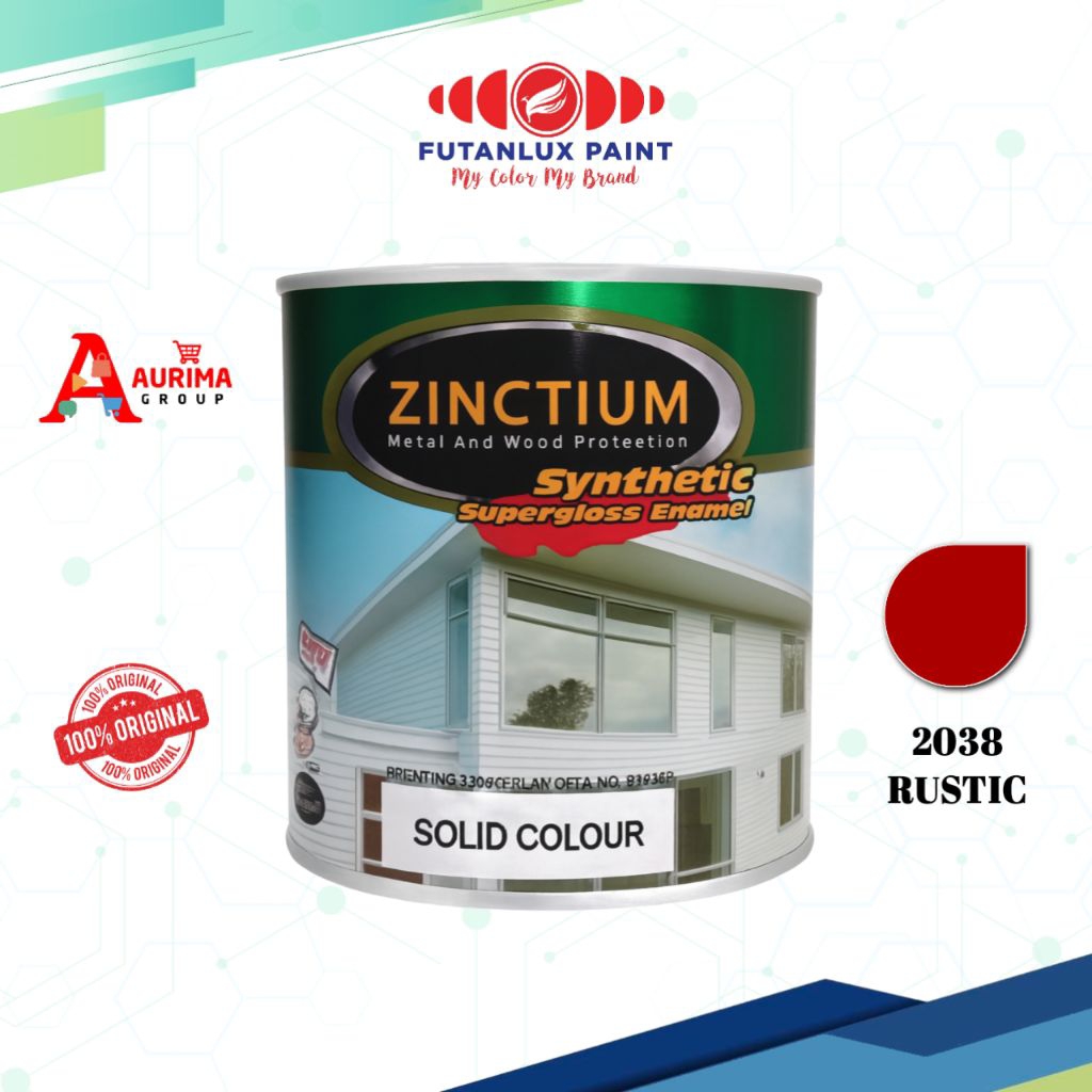 CAT ZINCTIUM RUSTIC 2038 1LITER REPACK FUTANLUX - CAT BESI CAT ANTI KARAT TAHAN PANAS ORIGINAL