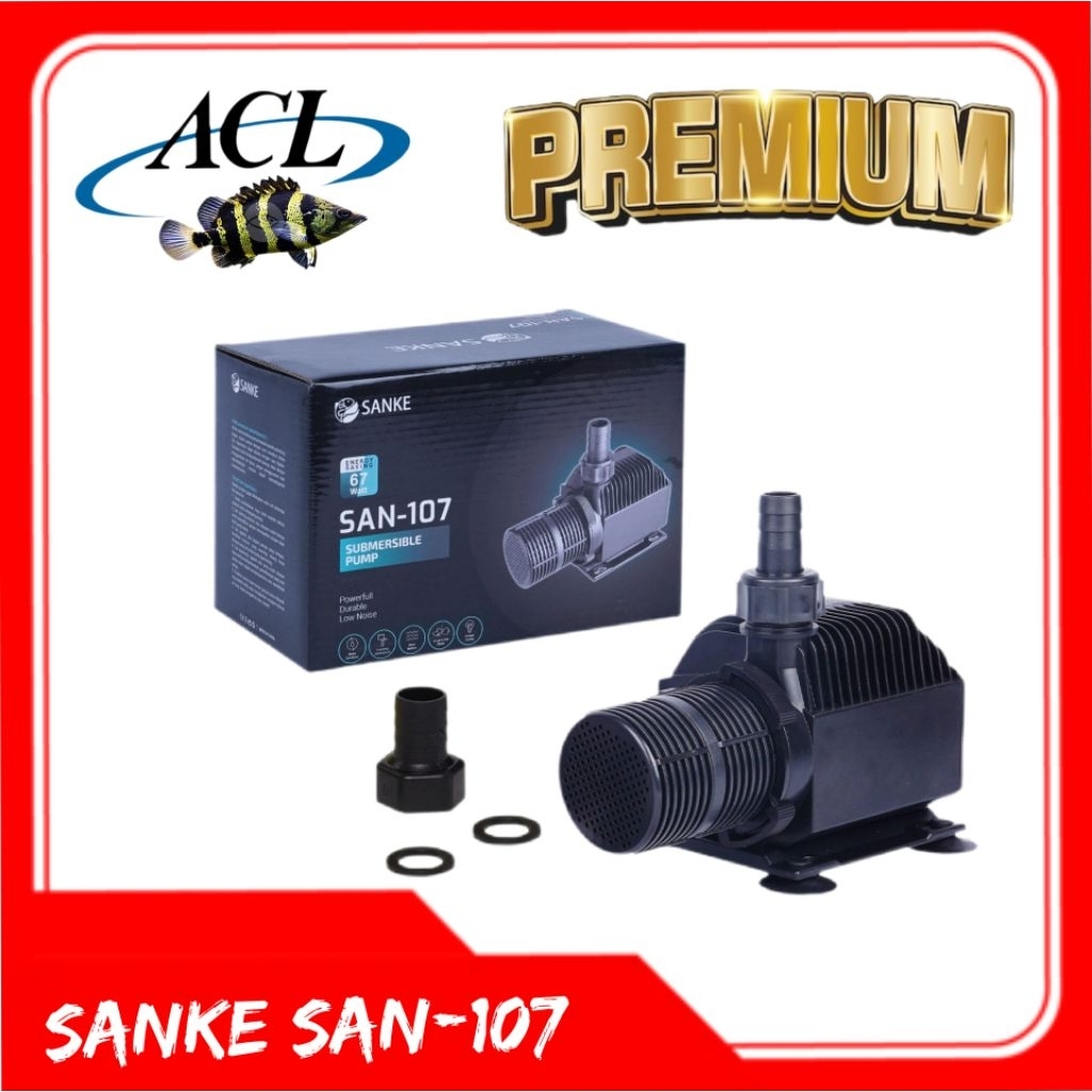 POMPA AQUARIUM/KOLAM IKAN SANKE SAN 107 WATER PUMP KOLAM IKAN LOW WATT