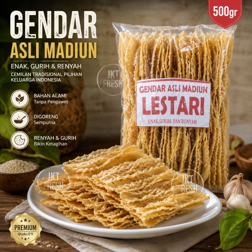 GENDAR ASLI MADIUN 500GR