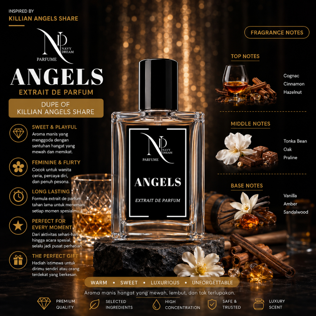 ANGELS Extrait De Parfum – Parfum Sweet Warm Inspired Killian Angels Share Tahan Lama