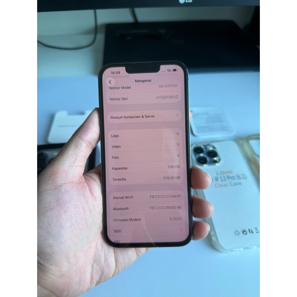 Second Pre-loved iPhone 13 Pro Graphite (256GB) iBox Resmi Indonesia