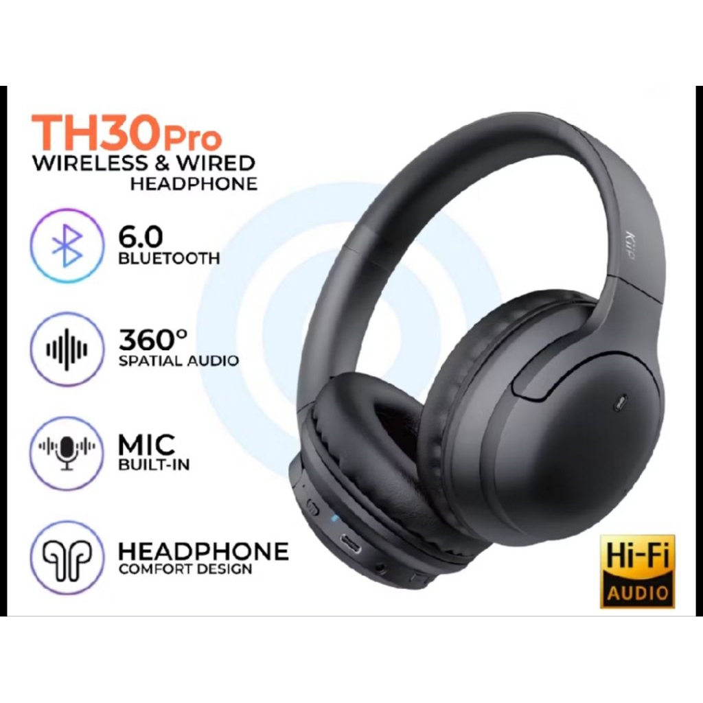 Kiip Th30 pro th 30 wireless headphone headset Bluetooth