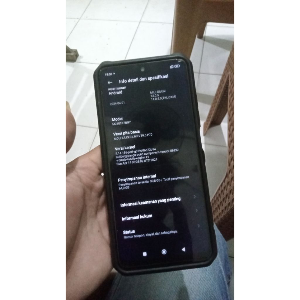 Unit mesin redmi note 10s ram 6/64