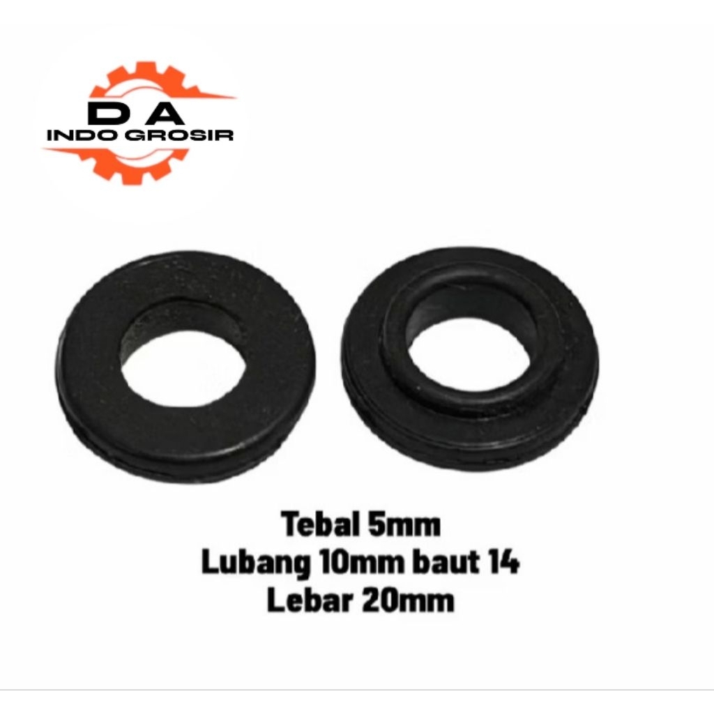 RUBBER WASH RING KARET M10 BAUT 14 GORMET KARET COVER BODY PENAHN GETARAN RING KARET BAUT 14
