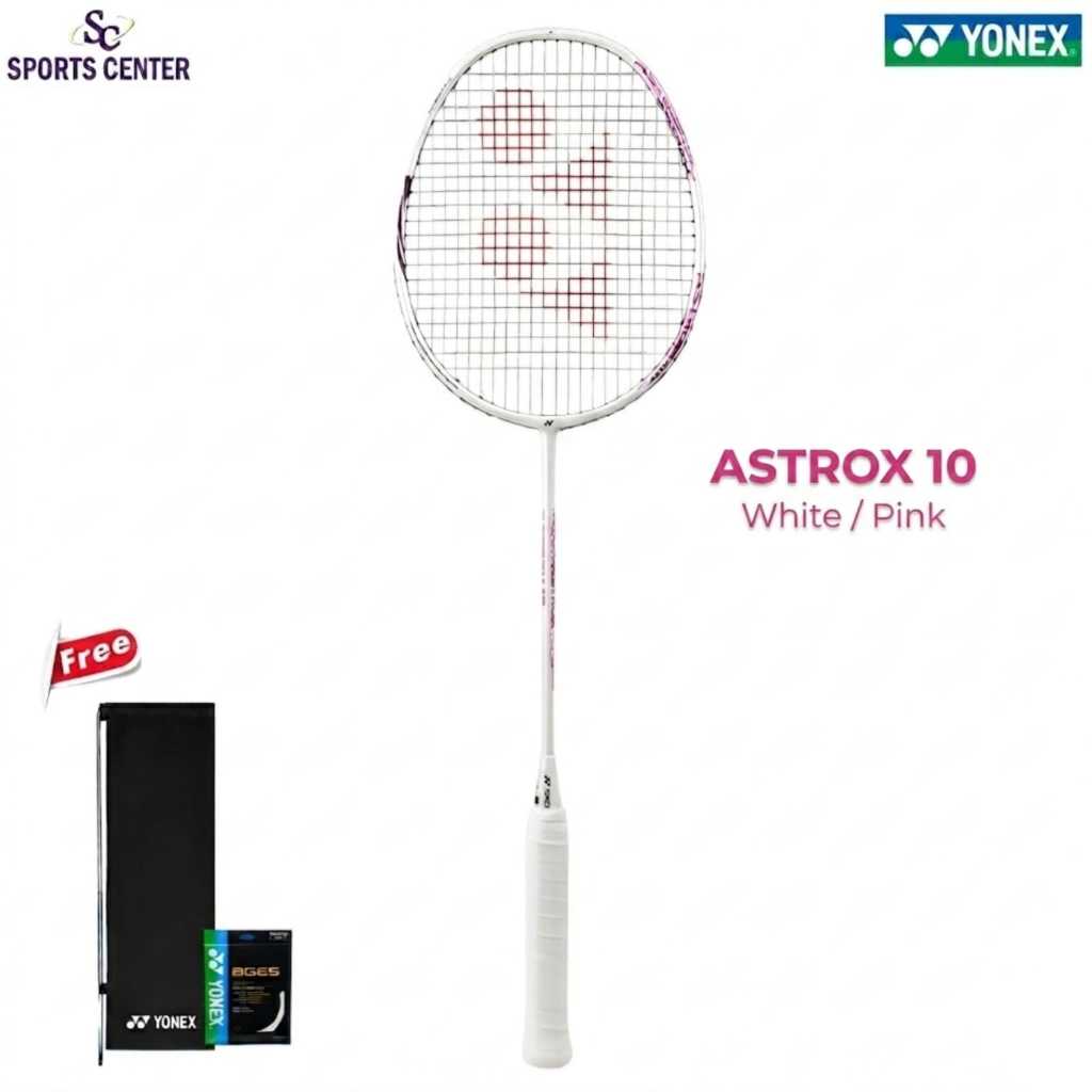 New Raket Bulutangkis / Badminton Yonex Astrox 10 White Pink