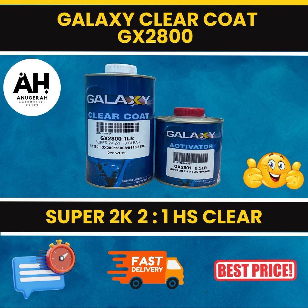 Galaxy Clear Coat GX2800 Super 2K 2:1 HS (1.5 Liter / Set)