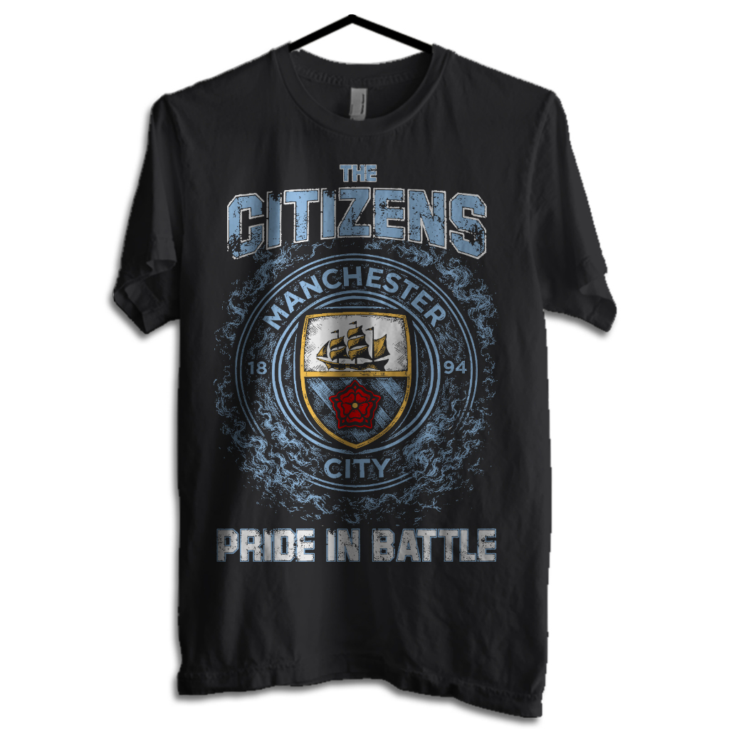 Kaos Distro MAN CITY | 9 pilihan design | Katun Combed 24s premium | unisex pria wanita