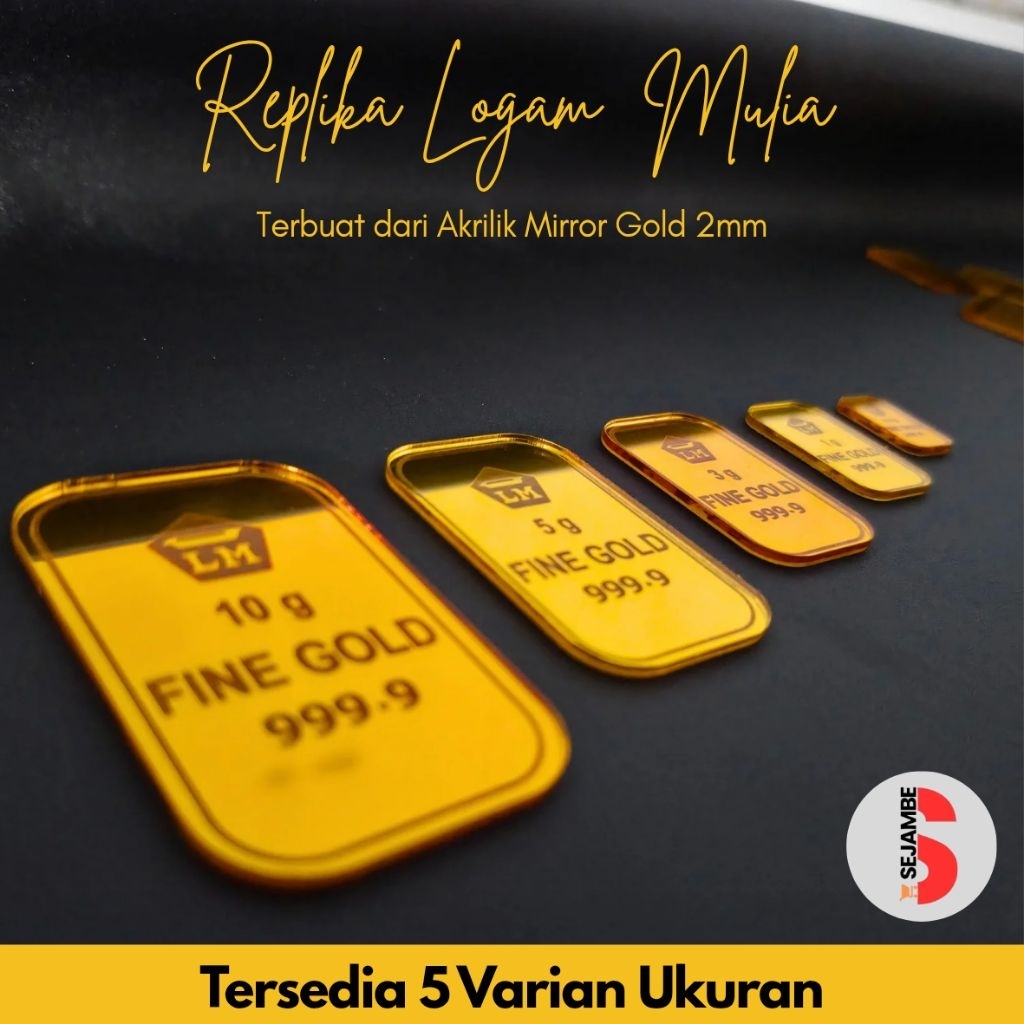 Replika Logam Mulia | Replika Emas | Desain A Retro