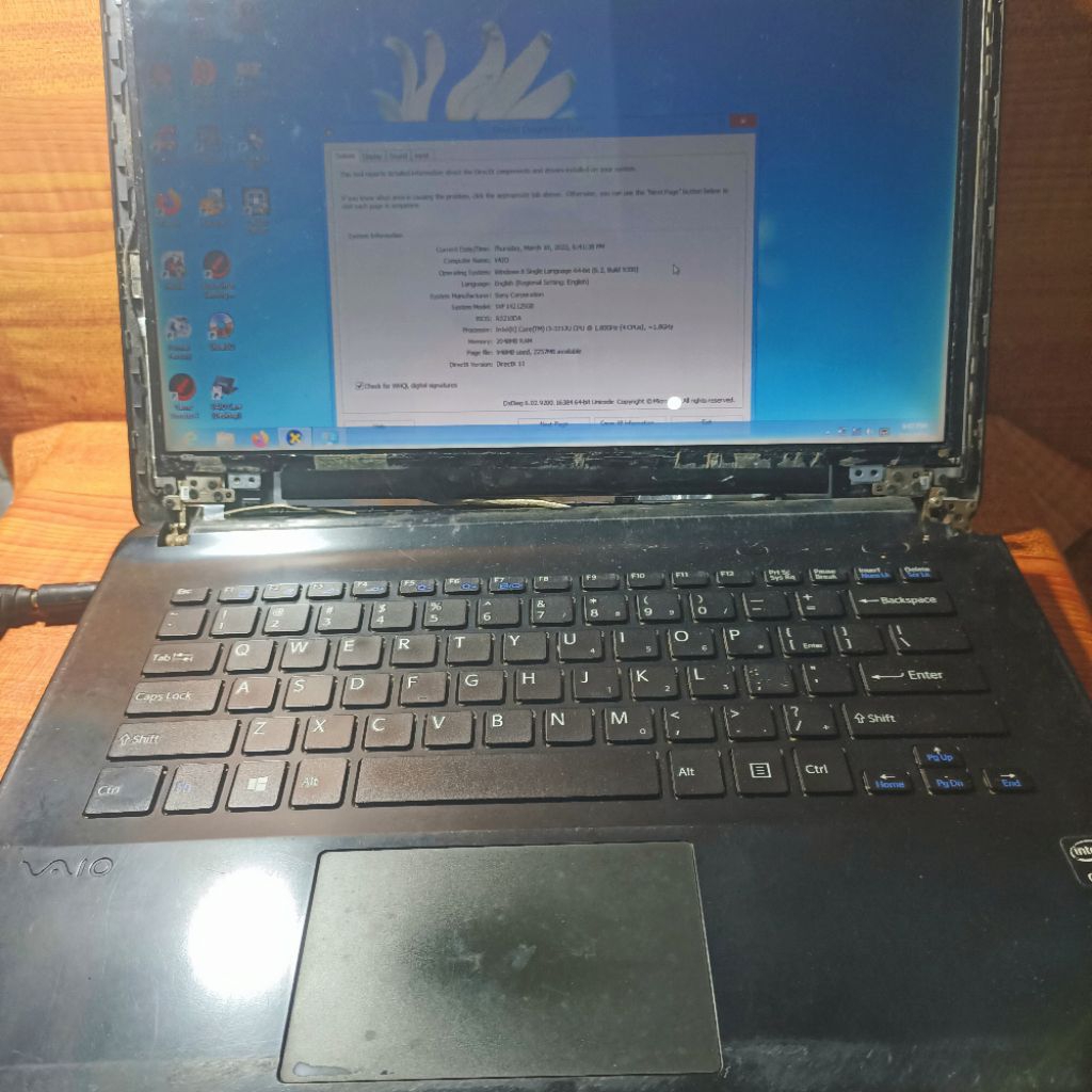 mobo/motherboard Sony Vaio svf 14212SGB i3 gen 3 normal