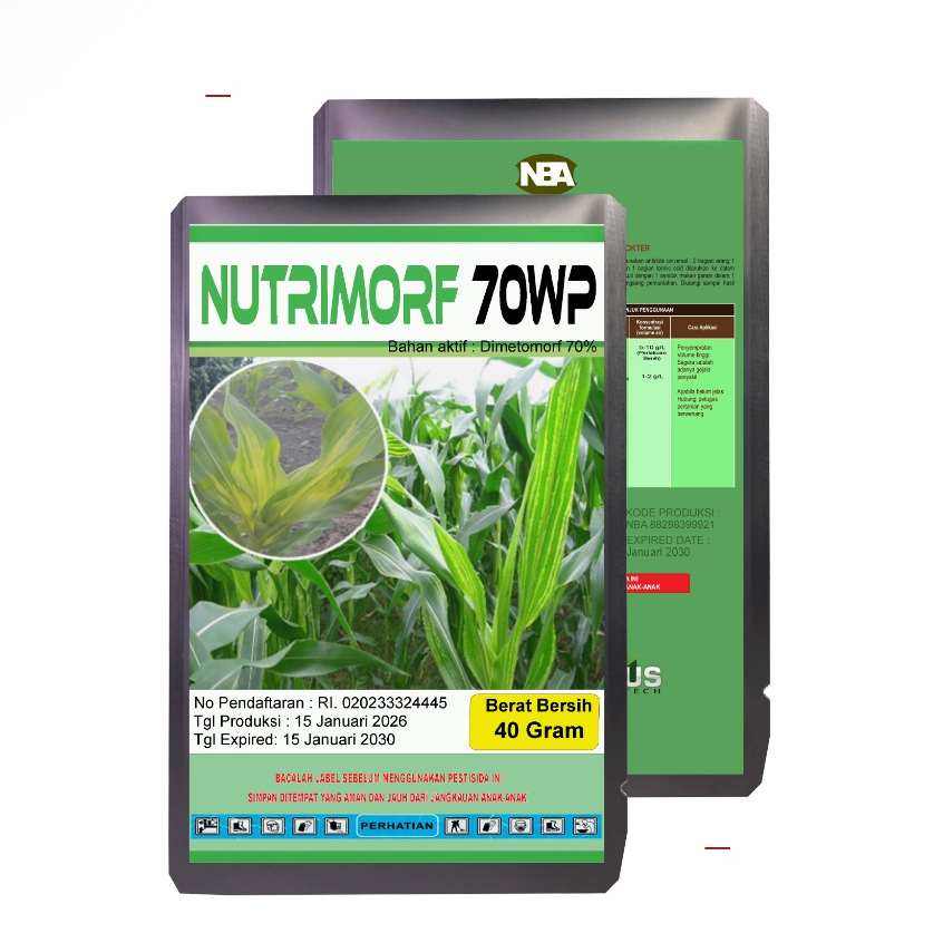 Fungisida Nutrimorf 70WP 40 gram | Fungisida Pencegah Bulai Pada tanaman Jagung | Fungisida sejenis 