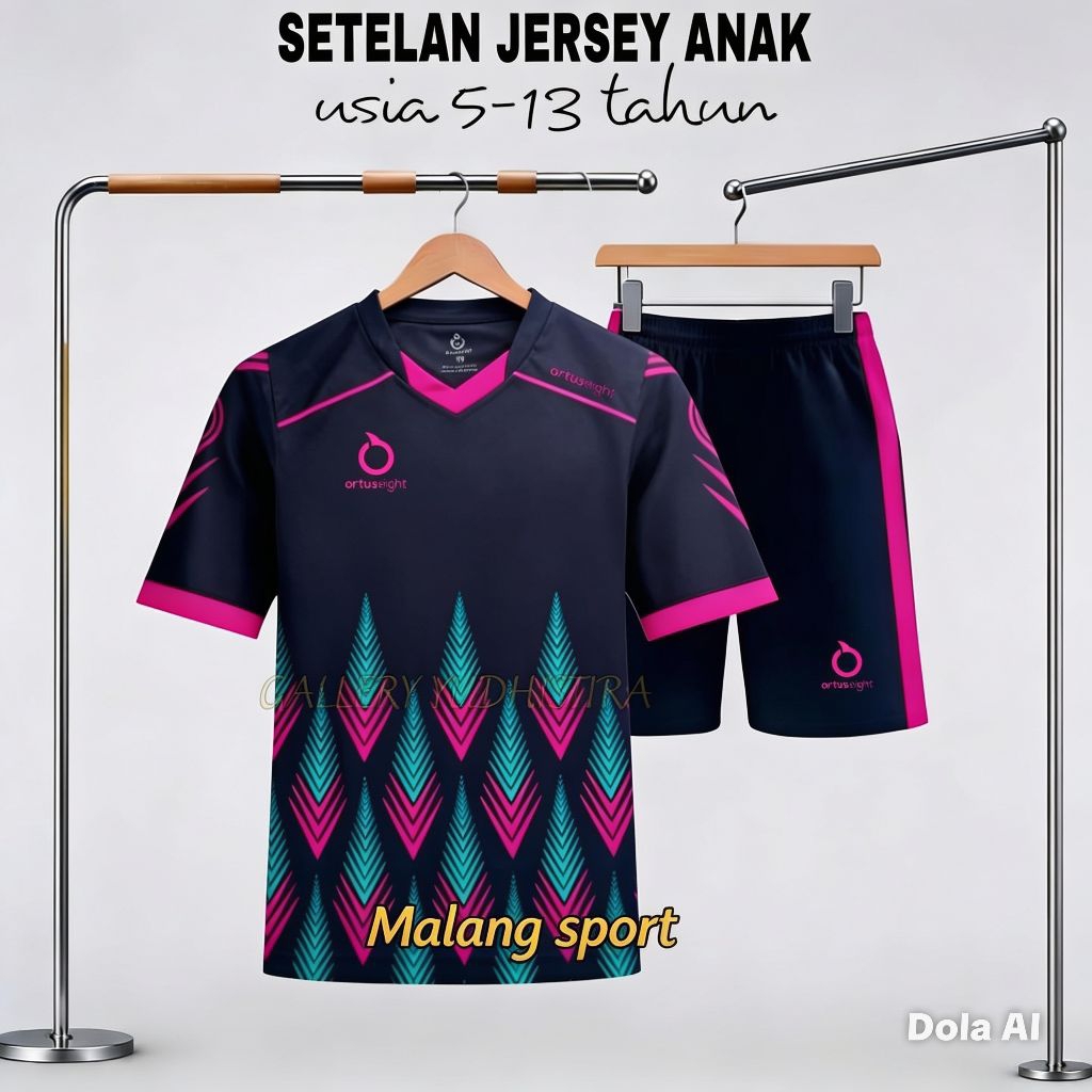 Baju Bola Anak Usia 5-13 Tahun Setelan Jersey Bola Futsal Volley SD SSB Junior Putra Putri Set Baju 