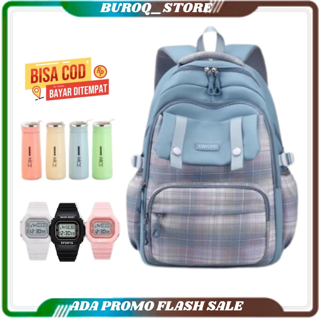 BUROQ_STORE Polo Hiero Tas Kulkas Polo Hiero 78024 Tas Ransel Sekolah Ransel Anak CewekTas Backpack
