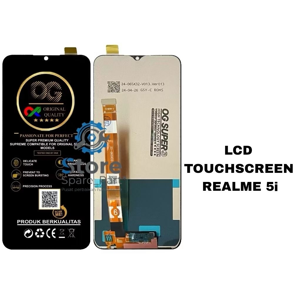 LCD TOUCHSCREEN REALME 5i OG SUPER ORIGINAL FULLSET