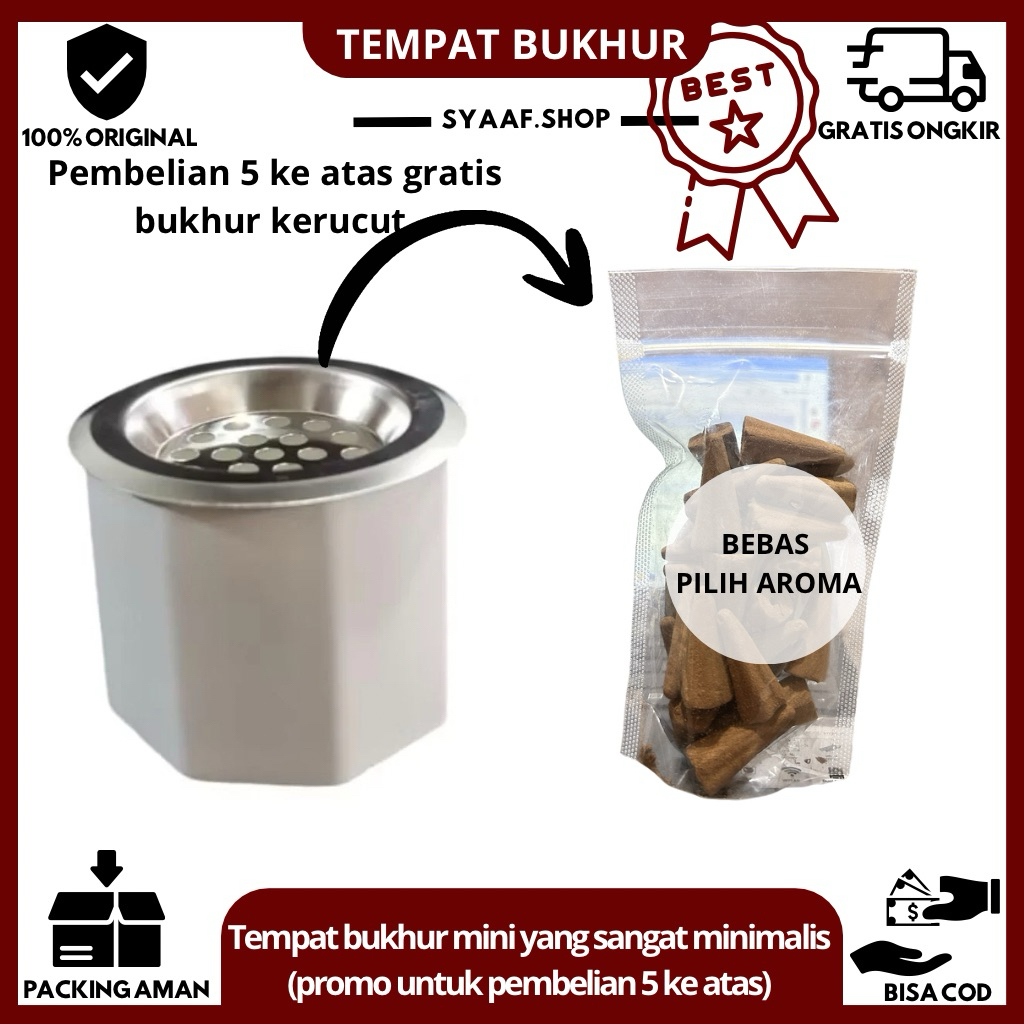 Tempat Bukhur Buhur Perapen Dupa Kerucut Mini  Esthetic