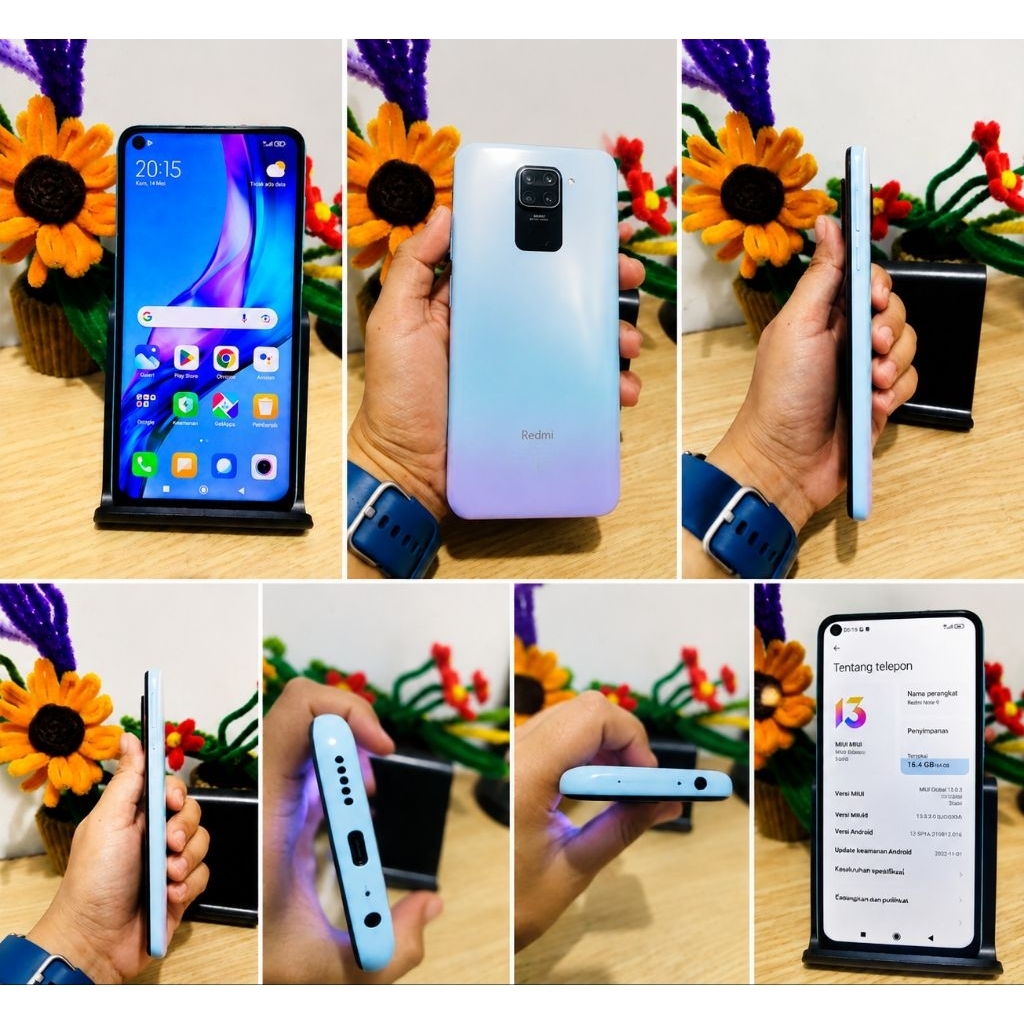 Redmi Note 9 Second Resmi Grade A Quality Berkualitas, HP Absen, UBL, Root Magisk, Smalipatcher